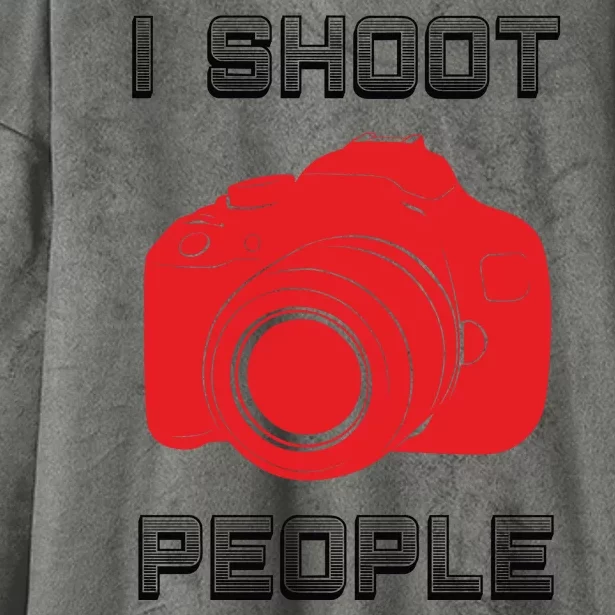 I Shoot People Hooded Wearable Blanket