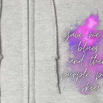 Invisible String Purple Pink Skies Eras Full Zip Hoodie