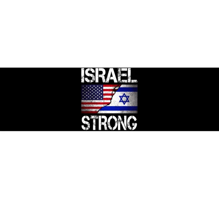 Israel Strong Pray For Israel US Israel Flag Bumper Sticker