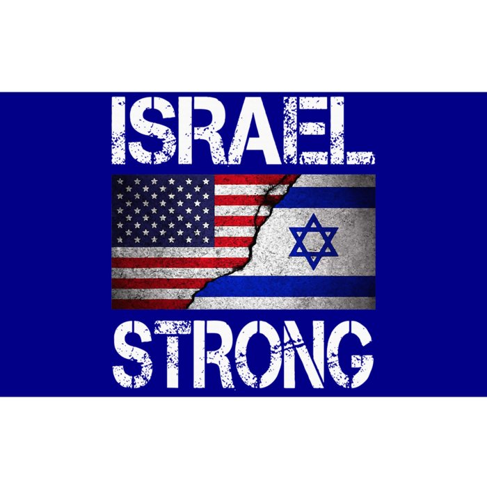 Israel Strong Pray For Israel US Israel Flag Bumper Sticker