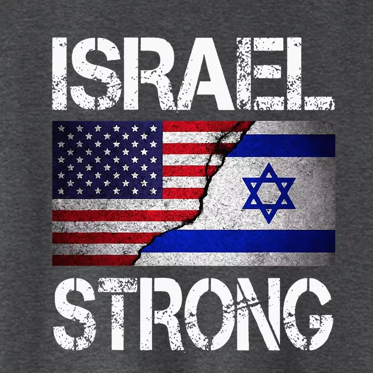 Israel Strong Pray For Israel US Israel Flag Women's Crop Top Tee