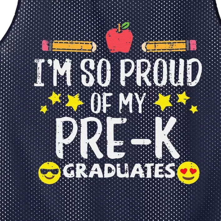 Im So Proud Of My PreK Graduates Last Day School Teacher Mesh Reversible Basketball Jersey Tank