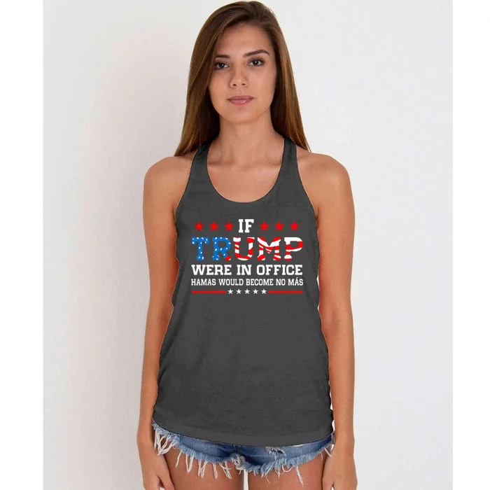 Israel Strong Pray For Israel Pro Trump 2024 Women's Knotted Racerback Tank