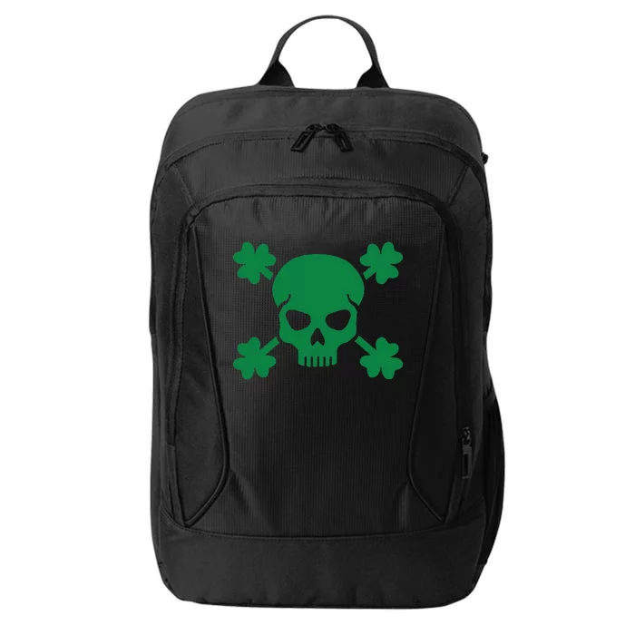 Irish Saint Patricks Day Skull And Crossbones Pirate City Backpack