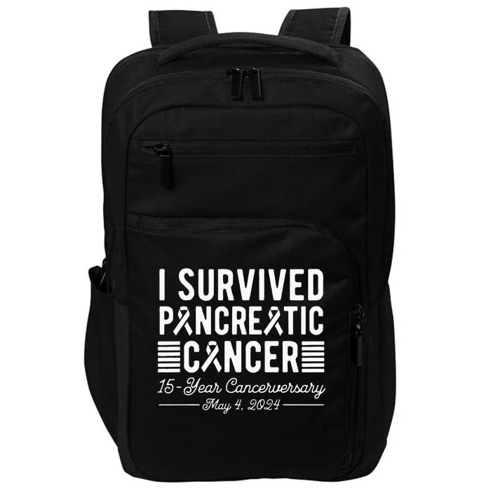 I Survived Pancreatic Cancer 15year Anniversary May 4 2024 Impact Tech Backpack