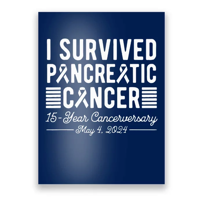 I Survived Pancreatic Cancer 15year Anniversary May 4 2024 Poster