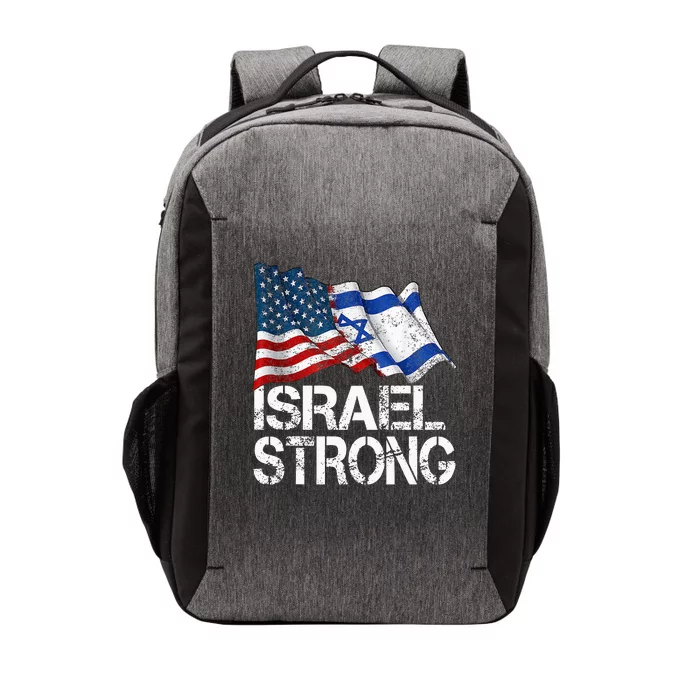 Israel Strong, Pray For Israel, US Israel Flag Vector Backpack