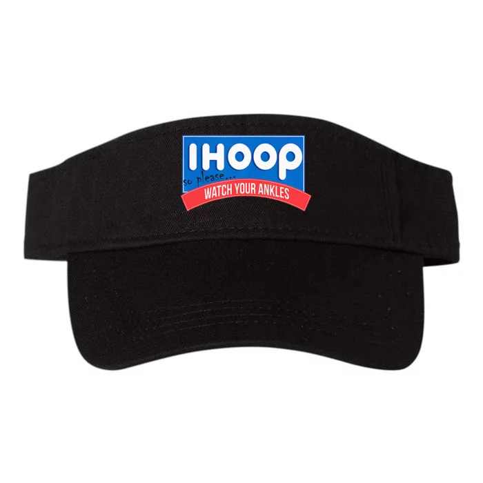 Ihoop So Please Watch Your Ankles Funny Basketball Valucap Bio-Washed Visor