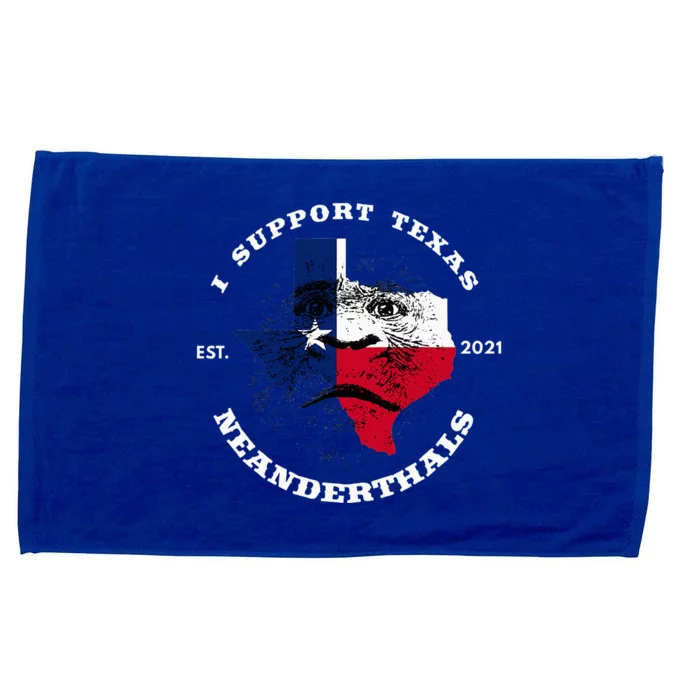 I Support Proud Texas Neanderthals Microfiber Hand Towel