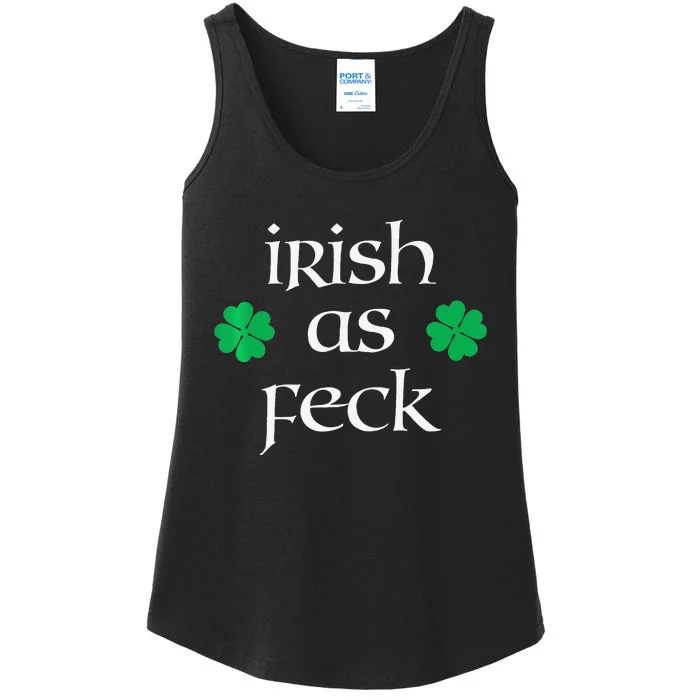 Ireland Saint Patrick's Day Irish As Feck Ladies Essential Tank