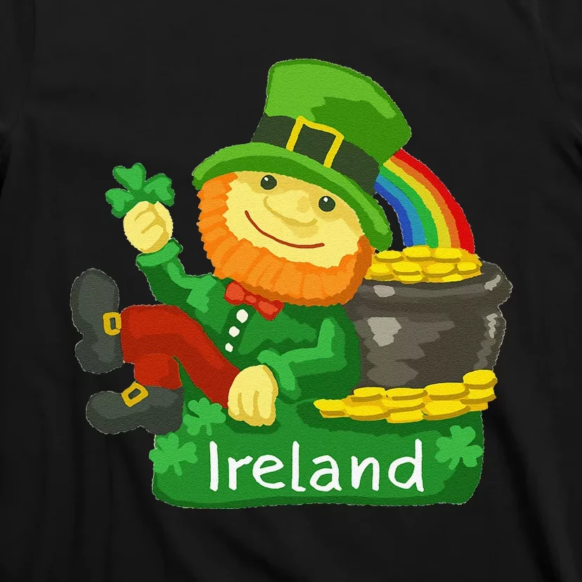 Ireland Saint Patrick's Day Leprechaun Shamrock Green Funny T-Shirt