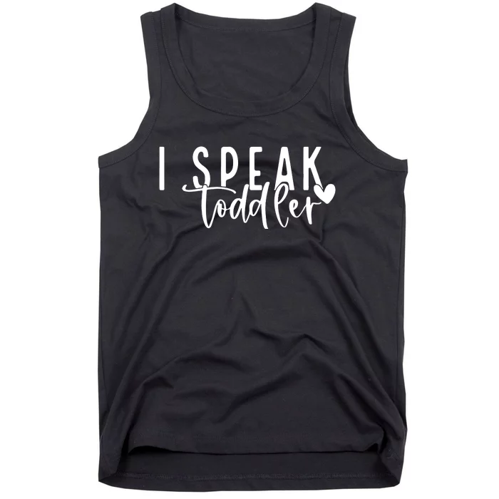 I Speak Preschool Teacher Tank Top