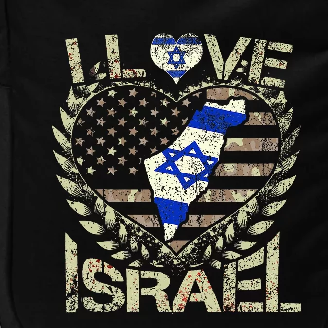 Israel Strong Pray For Israel US Israel Flag Impact Tech Backpack