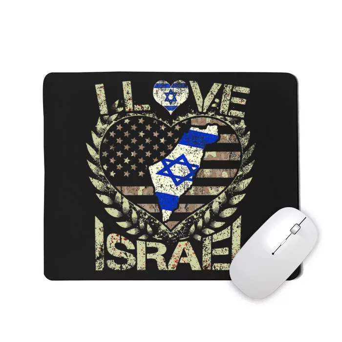 Israel Strong Pray For Israel US Israel Flag Mousepad