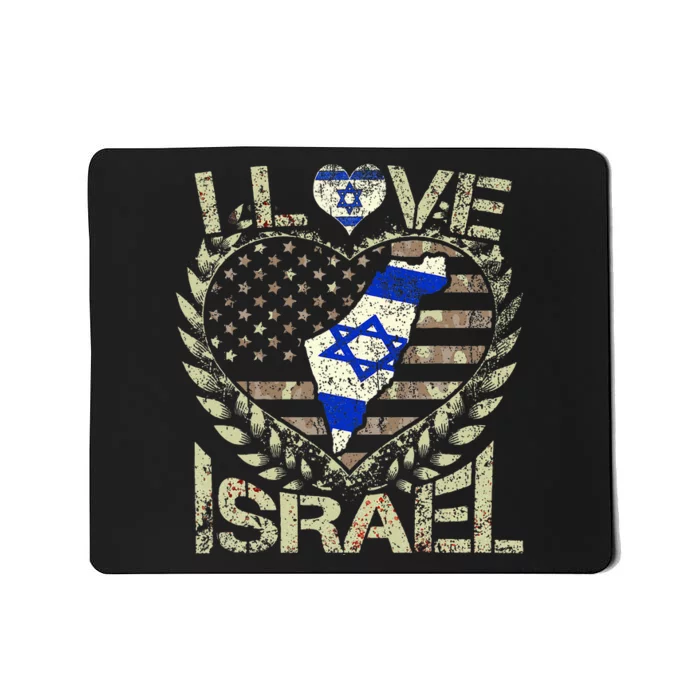 Israel Strong Pray For Israel US Israel Flag Mousepad