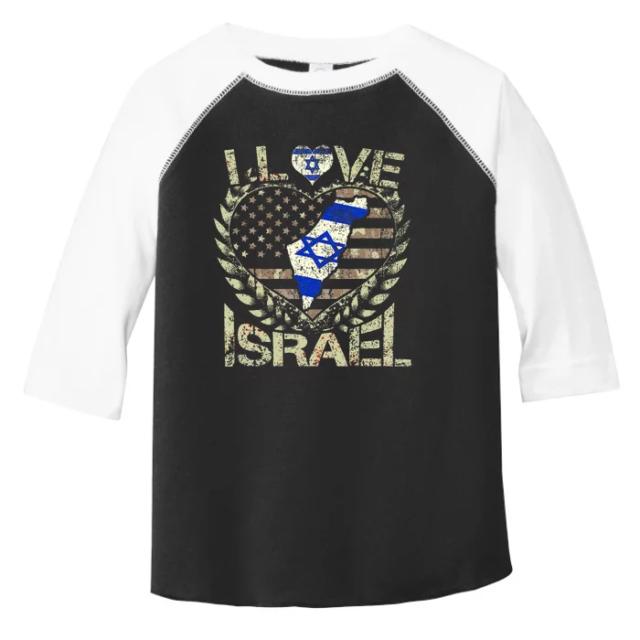 Israel Strong Pray For Israel US Israel Flag Toddler Fine Jersey T-Shirt