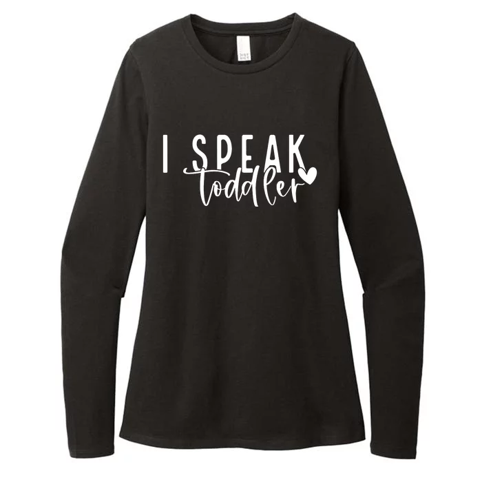 I Speak Preschool Teacher Womens CVC Long Sleeve Shirt