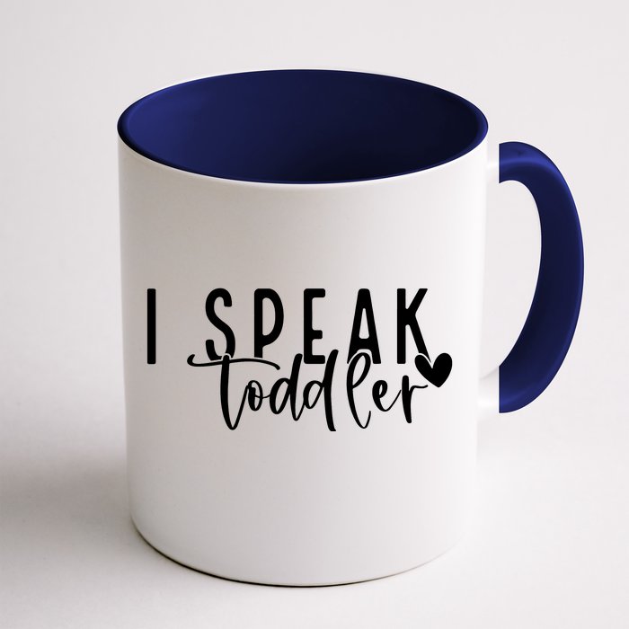 I Speak Preschool Teacher Front & Back Coffee Mug