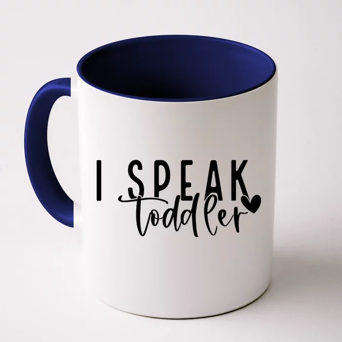 I Speak Preschool Teacher Front & Back Coffee Mug