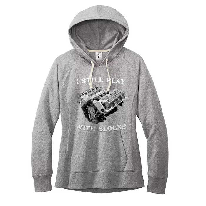 I Still Play With Blocks Racing Maintenance Vintage Women's Fleece Hoodie