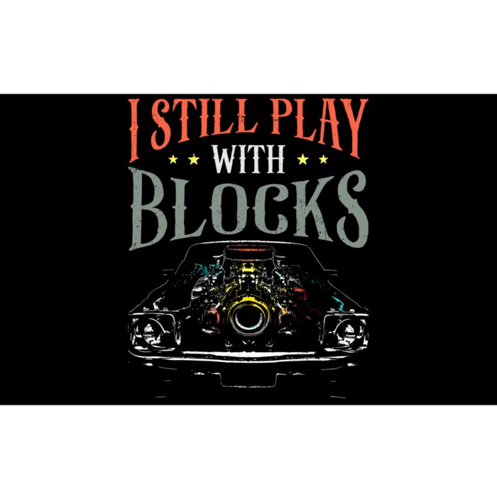 I Still Play With Blocks Vintage Car Engine Block Mechanic Bumper Sticker