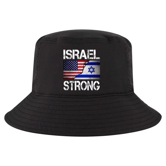 Israel Strong Pray For Israel Us Israel Flag Cool Comfort Performance Bucket Hat