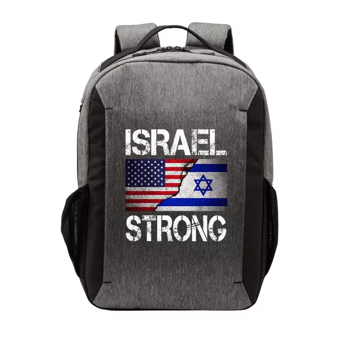 Israel Strong Pray For Israel Us Israel Flag Vector Backpack