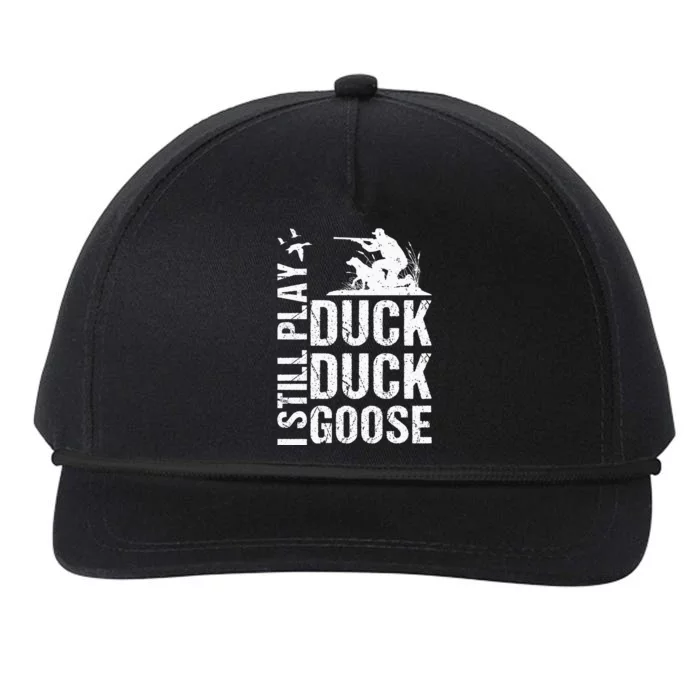 I Still Play Duck Hunting Funny Snapback Five-Panel Rope Hat