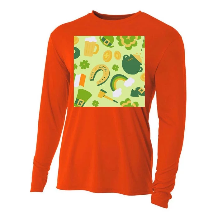 Ireland St Patrick's Day Celebration Cooling Performance Long Sleeve Crew