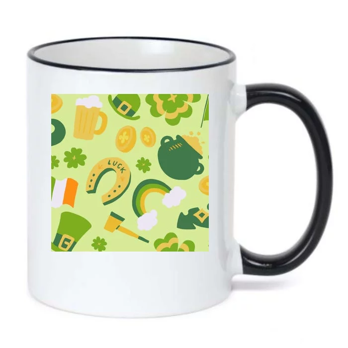 Ireland St Patrick's Day Celebration Black Color Changing Mug