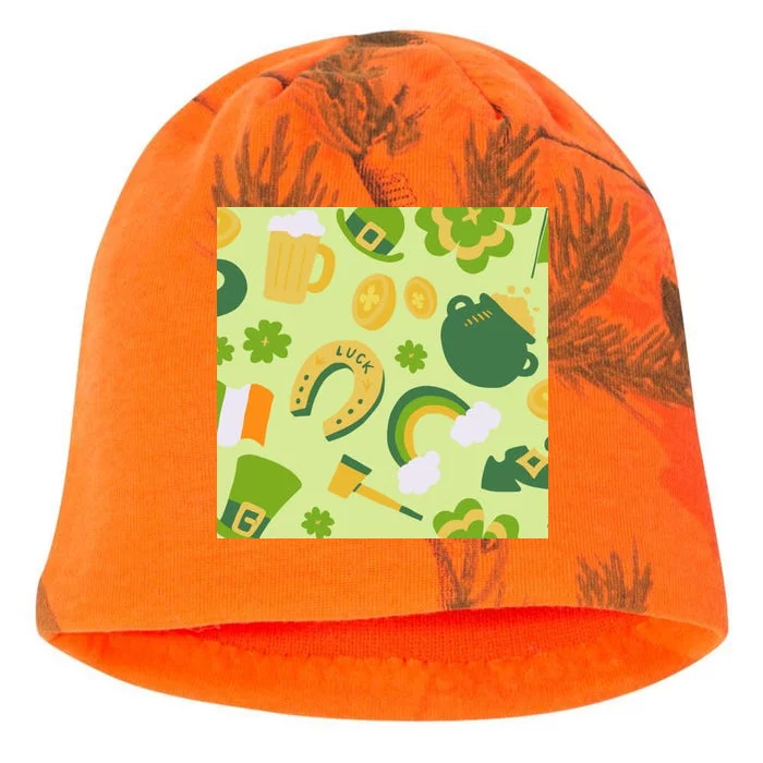 Ireland St Patrick's Day Celebration Kati - Camo Knit Beanie