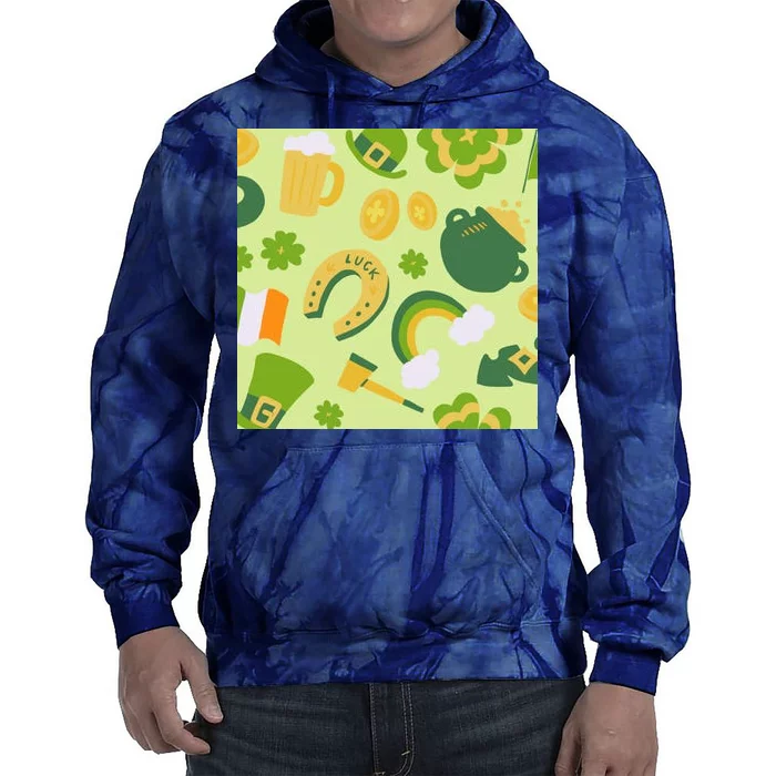 Ireland St Patrick's Day Celebration Tie Dye Hoodie