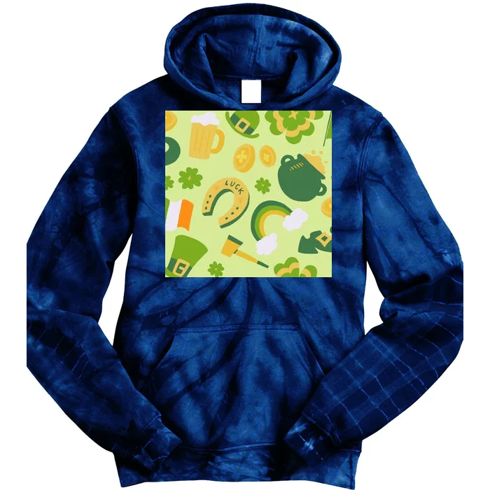 Ireland St Patrick's Day Celebration Tie Dye Hoodie