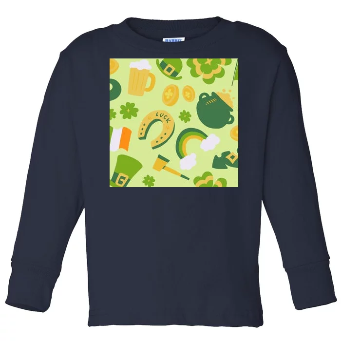 Ireland St Patrick's Day Celebration Toddler Long Sleeve Shirt