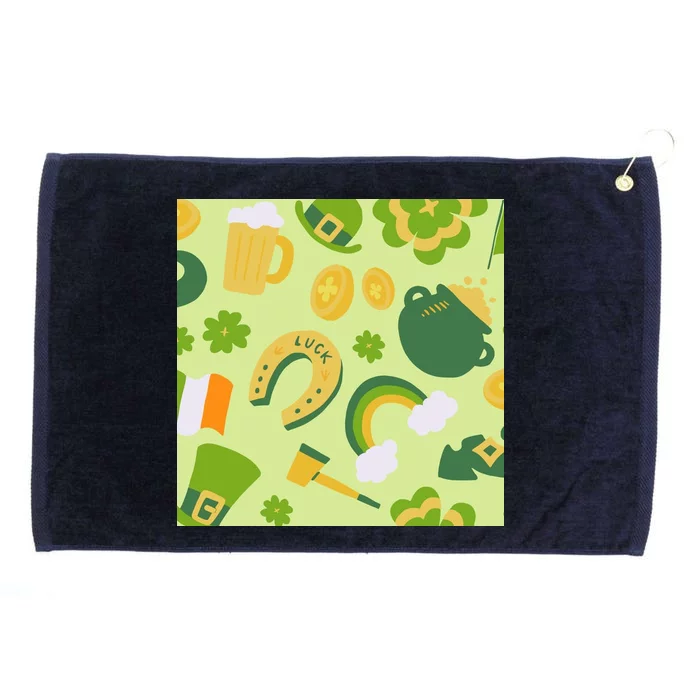 Ireland St Patrick's Day Celebration Grommeted Golf Towel