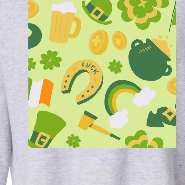 Ireland St Patrick's Day Celebration Cropped Pullover Crew