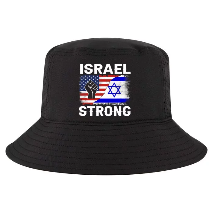 Israel Strong Pray For Israel Us Israel Flag Cool Comfort Performance Bucket Hat