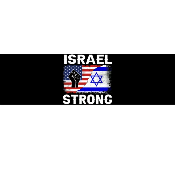 Israel Strong Pray For Israel Us Israel Flag Bumper Sticker