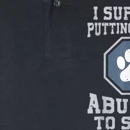 i support putting animal abusers to sleep Softstyle Adult Sport Polo