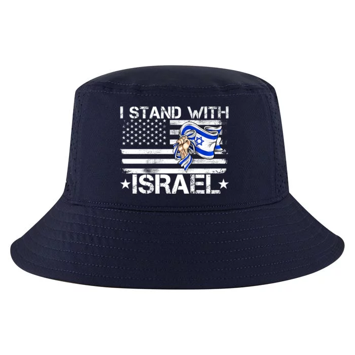 Israel Strong Pray For Israel Us Israel Flag I Stand With Israel Cool Comfort Performance Bucket Hat