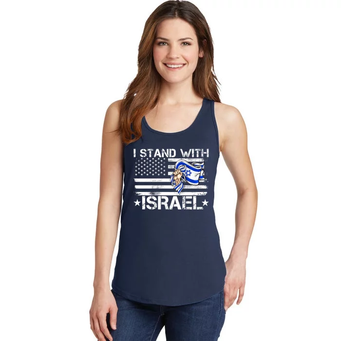 Israel Strong Pray For Israel Us Israel Flag I Stand With Israel Ladies Essential Tank