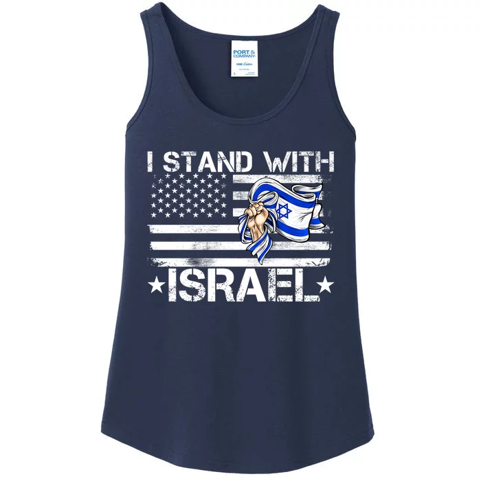 Israel Strong Pray For Israel Us Israel Flag I Stand With Israel Ladies Essential Tank