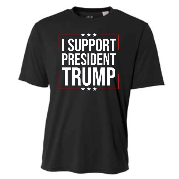 I Support President Trump Cooling Performance Crew T-Shirt