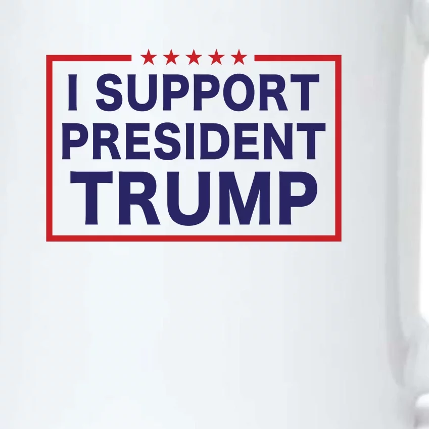 I Support President Trump Black Color Changing Mug