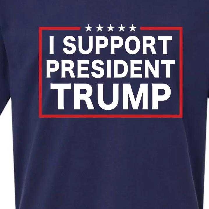 I Support President Trump Sueded Cloud Jersey T-Shirt