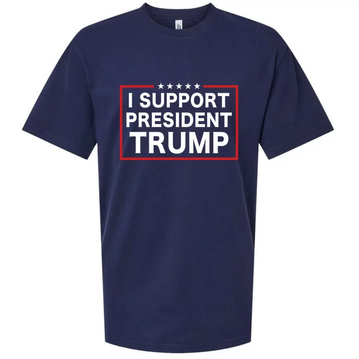 I Support President Trump Sueded Cloud Jersey T-Shirt