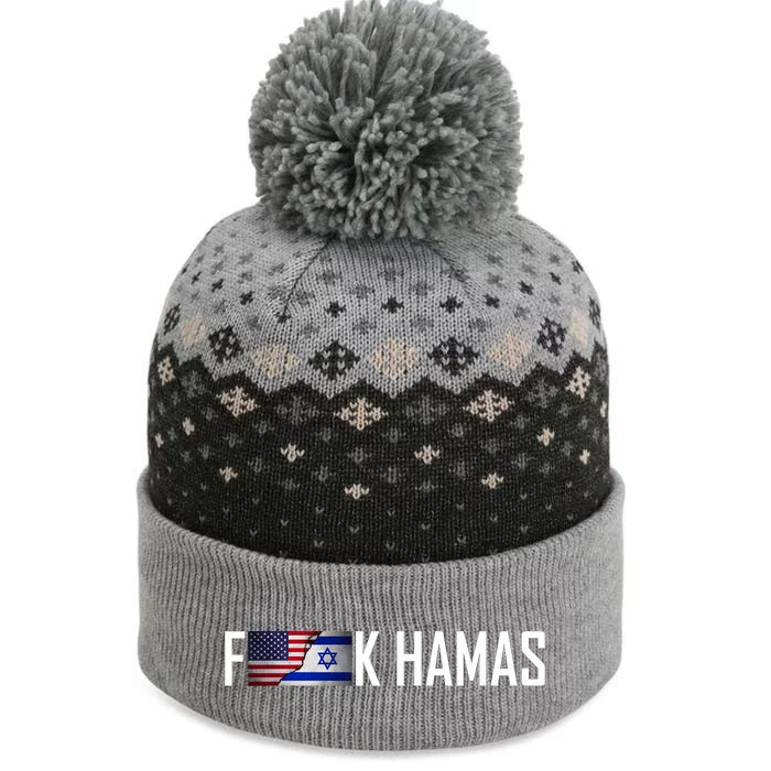 Israel Strong Pray For Israel Us Israel Flag The Baniff Cuffed Pom Beanie