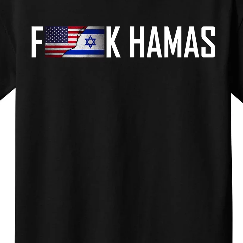 Israel Strong Pray For Israel Us Israel Flag Kids T-Shirt