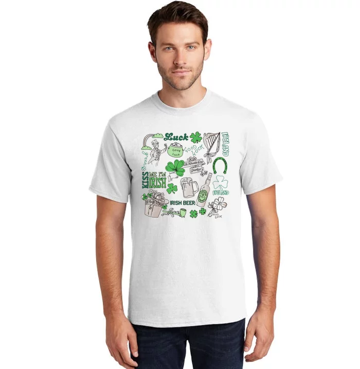 Irish St Patricks Day Love Lip Me I'm Irish Beer Drinking Team Tall T-Shirt