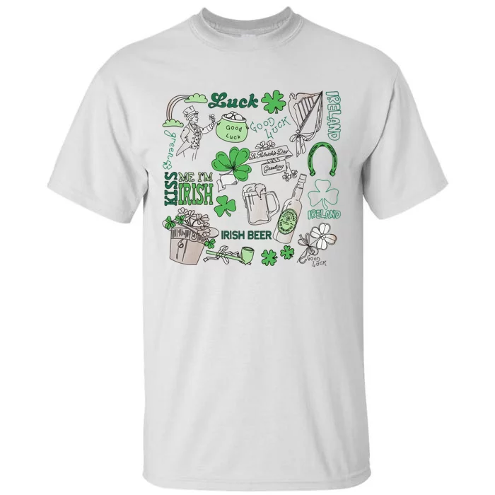 Irish St Patricks Day Love Lip Me I'm Irish Beer Drinking Team Tall T-Shirt